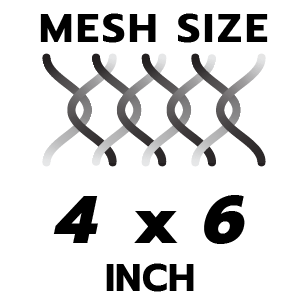 ขนาดช่องตาข่าย 4X6 INCH