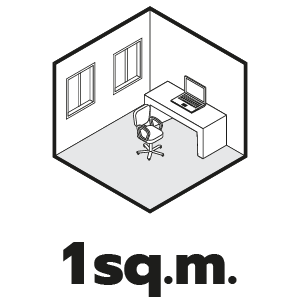 ขนาดพื้นที่ 1 ตร.ม