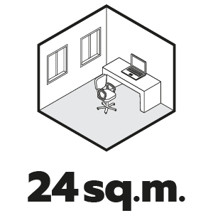 ขนาดพื้นที่ 2.4 ตร.ม