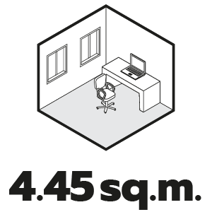 ขนาดพื้นที่ 4.45 ตร.ม