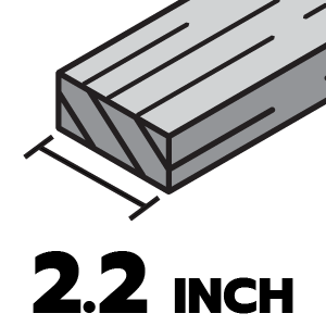 หน้ากว้าง 2.2 นิ้ว