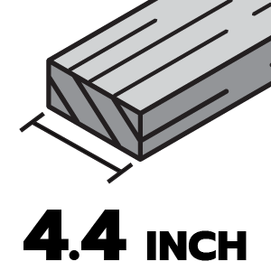 หน้ากว้าง 4.4 นิ้ว