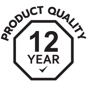 รับประกันคุณภาพจากการผลิต 12ปี