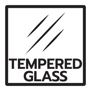 วัสดุหลัก กระจกนิรภัย