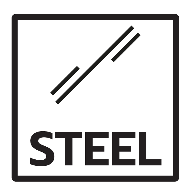 วัสดุหลัก เหล็ก