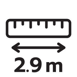ความยาว 2.9 เมตร