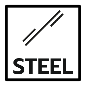 วัสดุหลัก เหล็ก