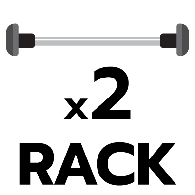 จำนวนราวแขวน 2 ราว