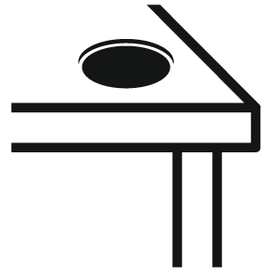 ฟังก์ชัน มีช่องร้อยสายไฟ