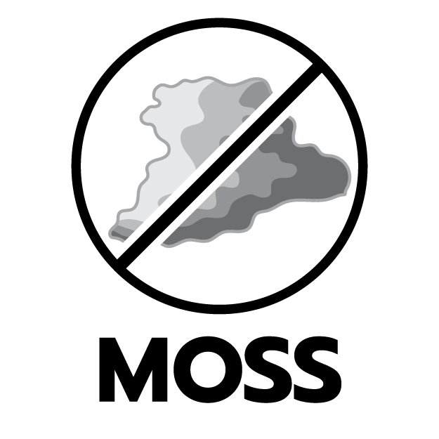 การเกิดตะไคร่น้ำ ไม่เกิด