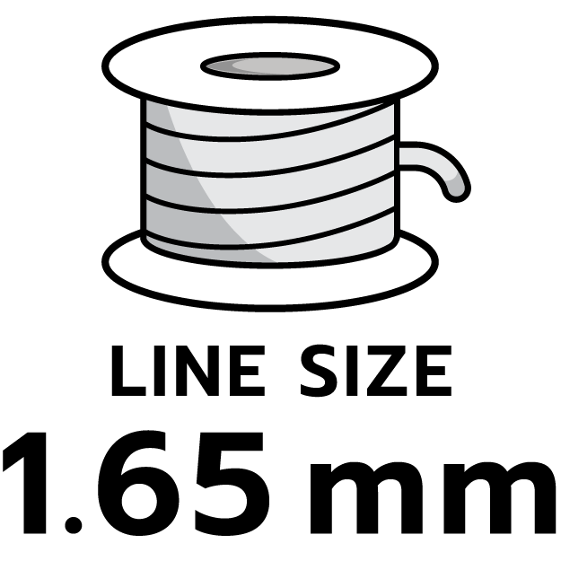 ขนาดเส้นเอ็น /เบอร์เส้นเอ็น 1.65 มม.