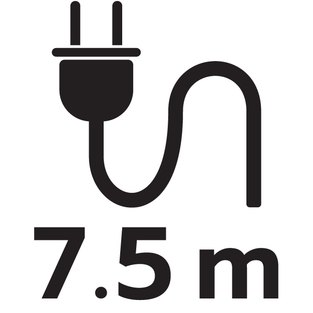 ความยาวสายไฟ 7.5 เมตร