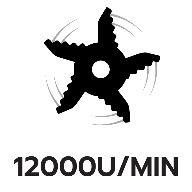 แรงหมุนใบตัด 12000U/MIN