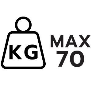 รองรับน้ำหนัก 70 กิโลกรัม