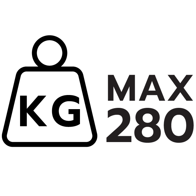 การรับน้ำหนัก 280 กิโลกรัม