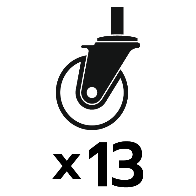 จำนวนล้อ 13 ล้อ