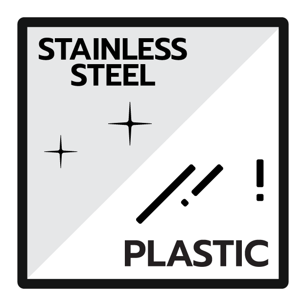 วัสดุหลัก สเตนเลส-พลาสติก