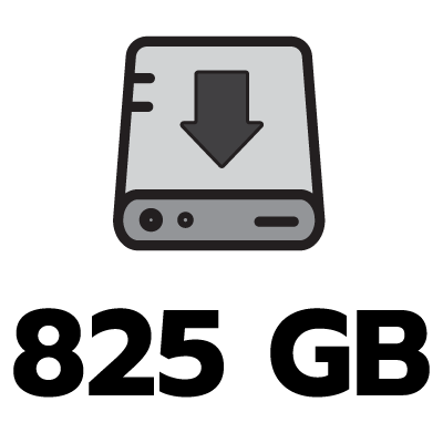 STORAGE 825 GB