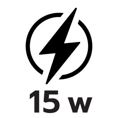 กำลังขับ 15W
