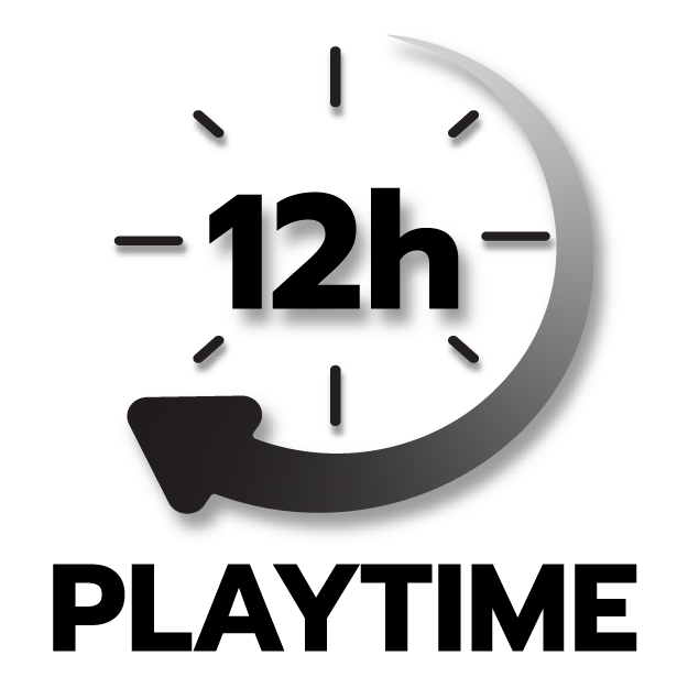 ระยะเวลาการใช้งาน 12 ชม.