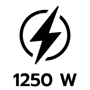กำลังไฟ 1250 วัตต์