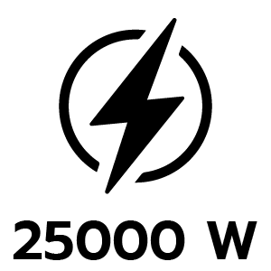 กำลังไฟ 25000 วัตต์