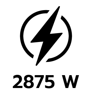 กำลังไฟ 2875 วัตต์
