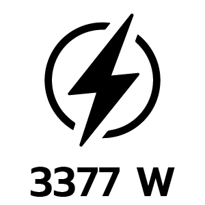 กำลังไฟ 3377 วัตต์