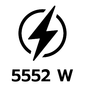 กำลังไฟ 5552 วัตต์
