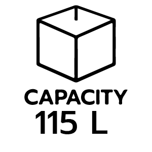 ความจุ 115 ลิตร