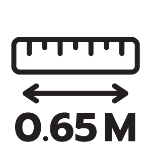 ความยาวท่อ 0.65 เมตร