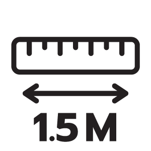 ความยาวท่อ 1.5 เมตร