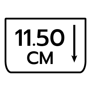ความลึกหลุมซิงค์ 11.50 ซม.