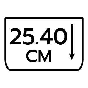 ความลึกหลุมซิงค์ 25.4 ซม.