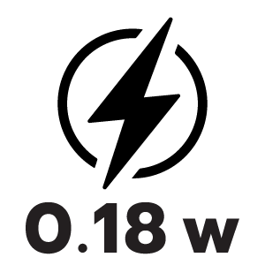 กำลังไฟ 0.18 วัตต์