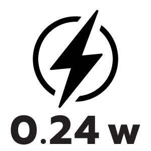 กำลังไฟ 0.24 วัตต์