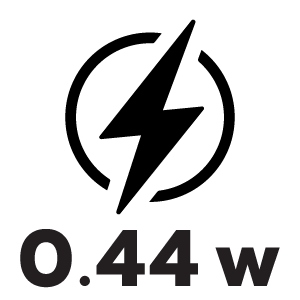 กำลังไฟ 0.44 วัตต์