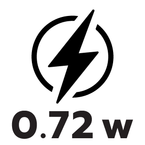 กำลังไฟ 0.72 วัตต์
