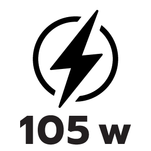 กำลังไฟ 105 วัตต์