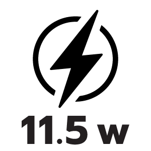 กำลังไฟ 11.5 วัตต์