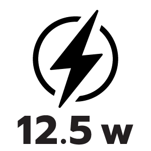 กำลังไฟ 12.5 วัตต์