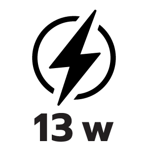 กำลังไฟ 13 วัตต์