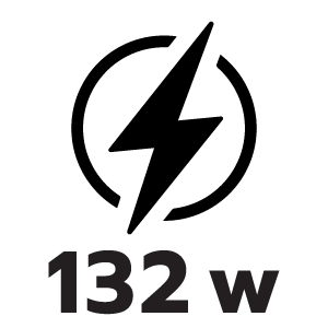กำลังไฟ 132 วัตต์