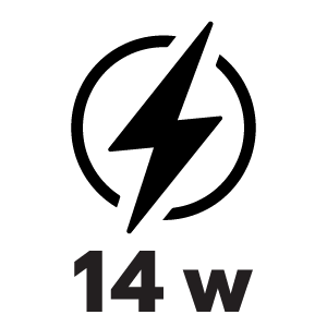 กำลังไฟ 14 วัตต์