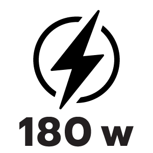 กำลังไฟ 180 วัตต์
