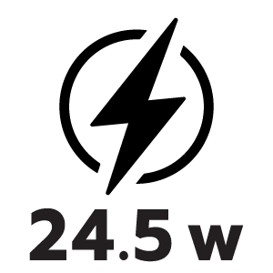 กำลังไฟ 24.5 วัตต์