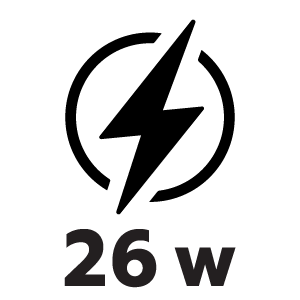 กำลังไฟ 26 วัตต์