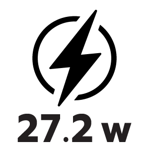 กำลังไฟ 27.2 วัตต์
