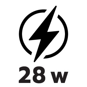 กำลังไฟ 28 วัตต์