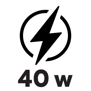 กำลังไฟ 40 วัตต์